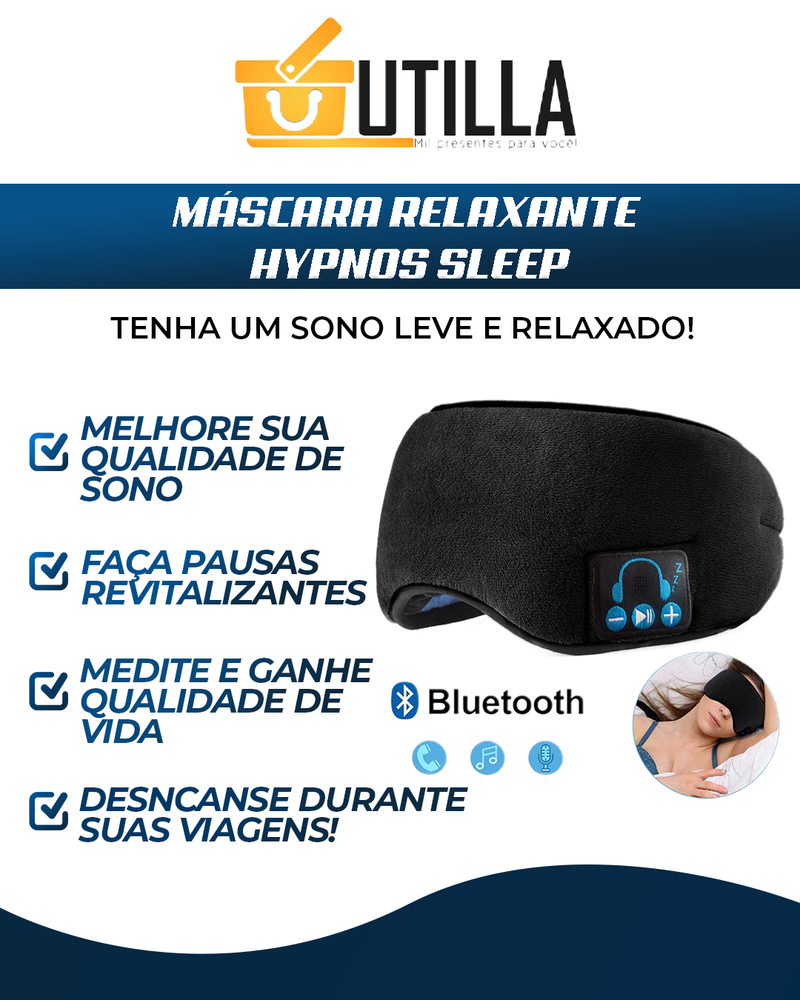 Hypnos Sleep - Máscara Relaxante com Bluetooth